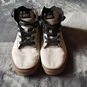 💀 Light Grey High Top Vans💀